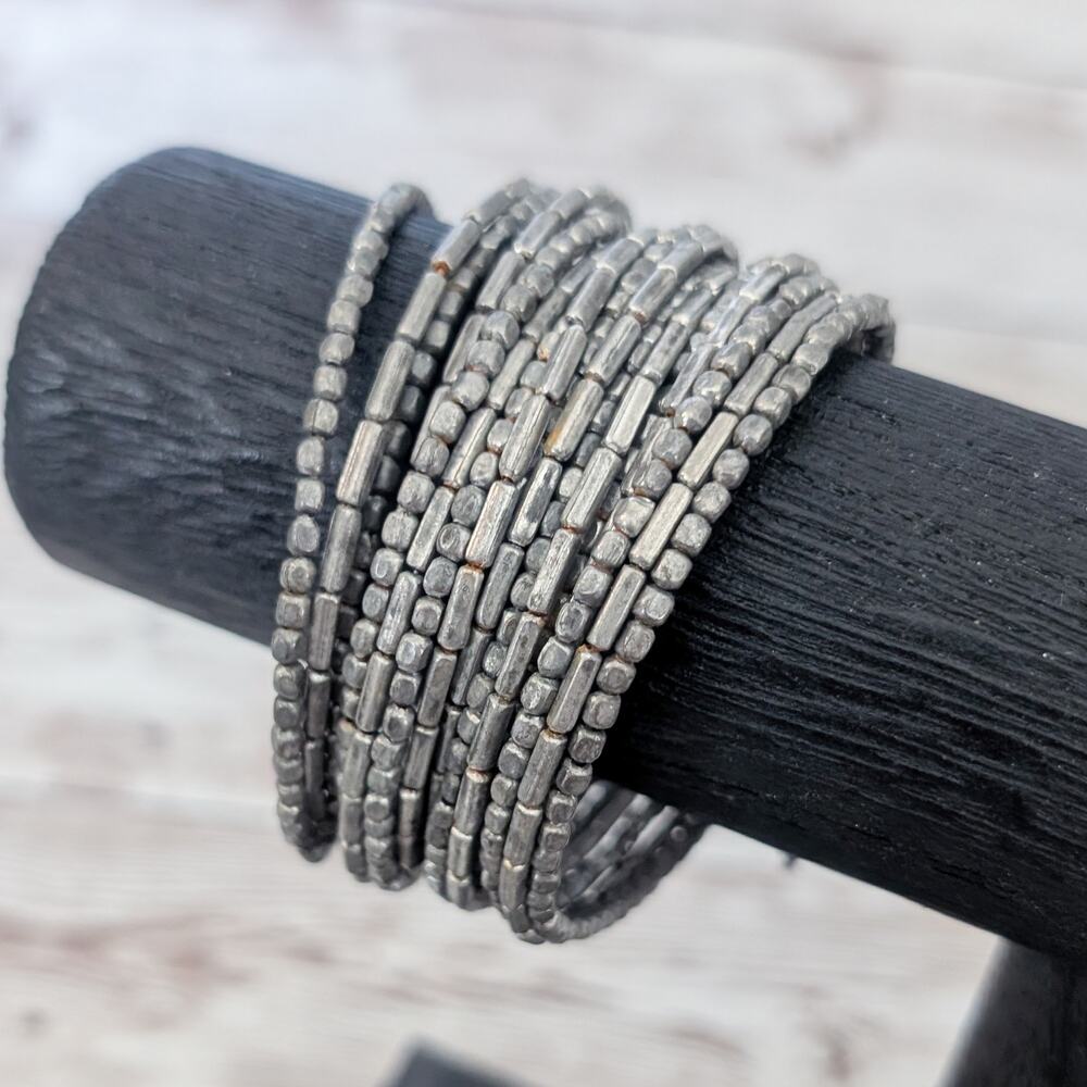 Vintage Wrap Bracelet - Grey